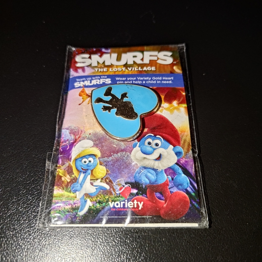 The Smurfs Lost Village Movie Smurfette Variety Heart Pin New
